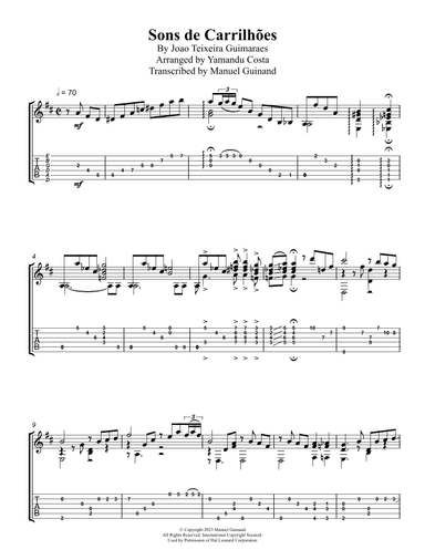 Sons De Carrilhoes (arr. Manuel Guinand)