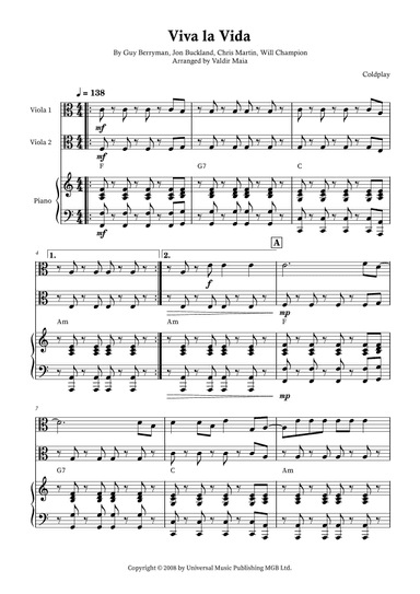 Viva La Vida (arr. Valdir Maia)