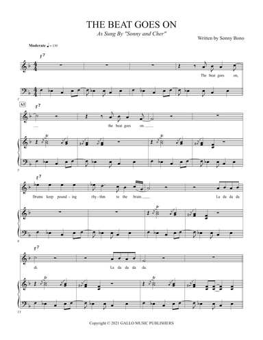 Beat Goes On The (arr. Jack Majdecki Music)