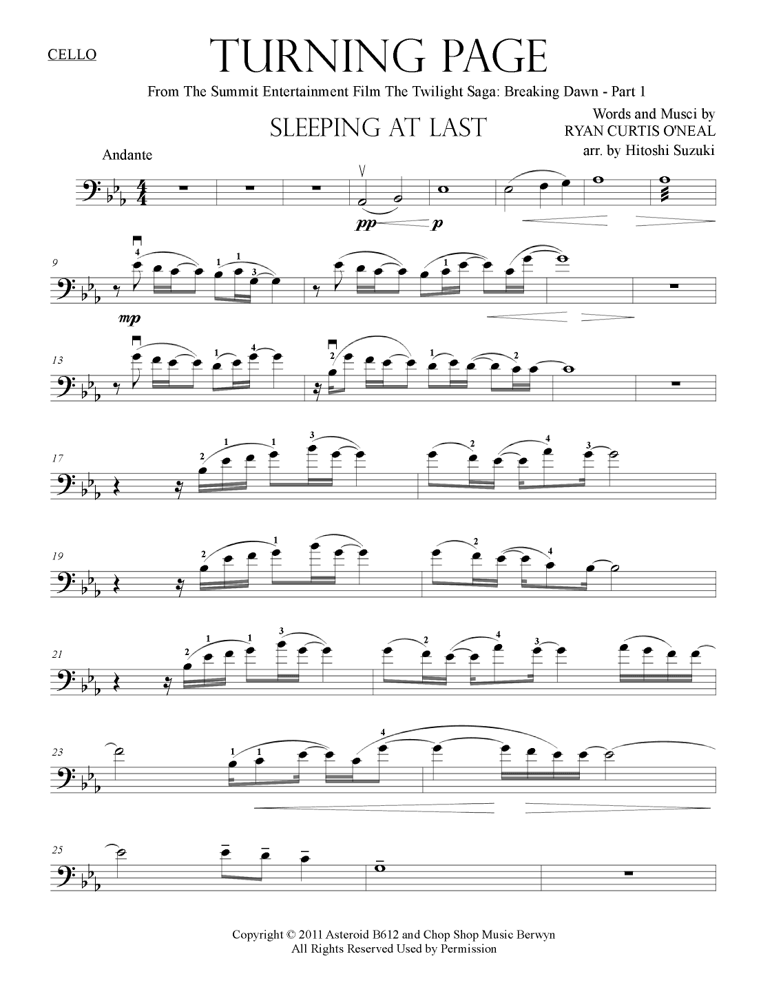 Turning Page (arr. Hitoshi Suzuki)