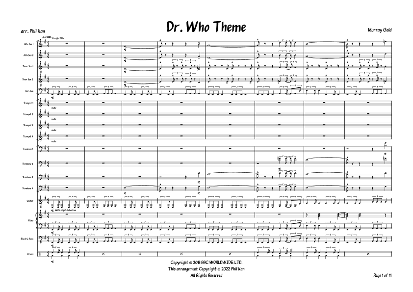 Dr Who Series 3 (arr. Phil Kan)