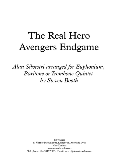 The Real Hero (arr. Steven Booth)