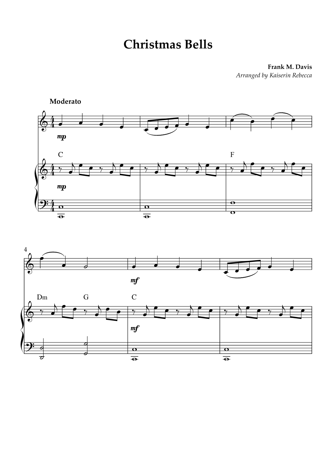 Christmas Bells (arr. Kaiserin Rebecca)