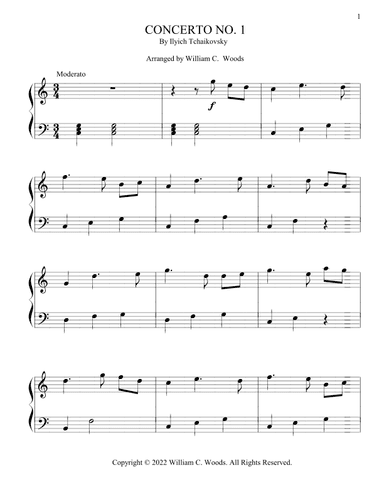 Concerto No. 1 (arr. William C. Woods)