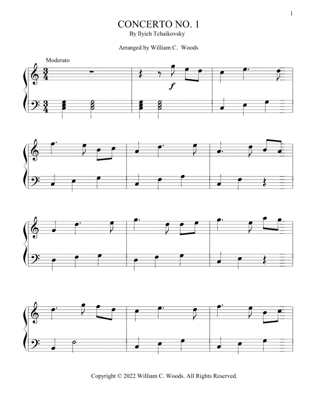 Concerto No. 1 (arr. William C. Woods)