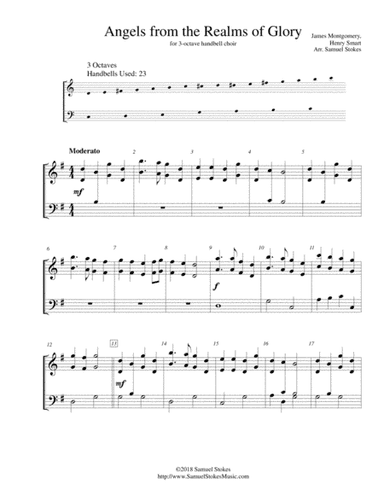 Angels from the Realms of Glory - for 3-octave handbell choir (arr. Samuel Stokes)