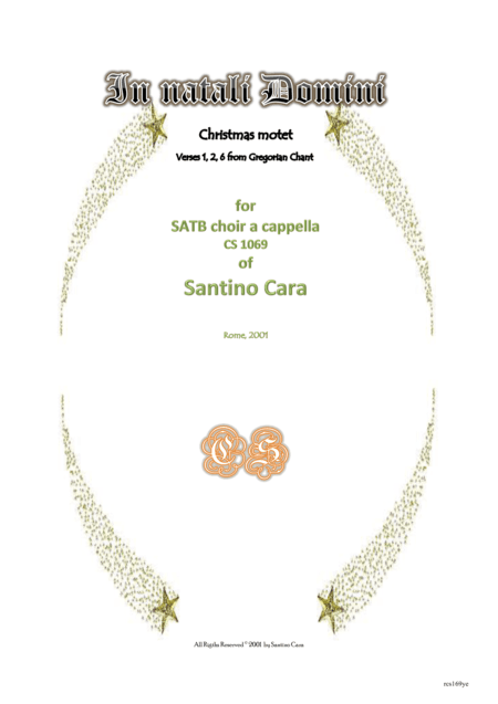 In natali Domini - Christmas motet for SATB choir a cappella