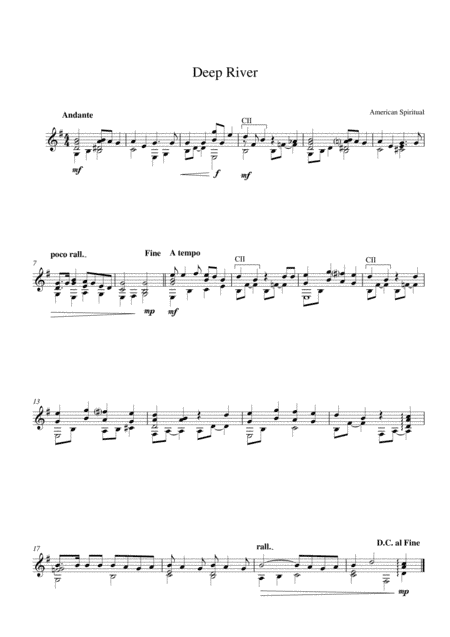 Deep River (arr. Adrian Allan)