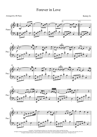 Forever In Love (arr. JR Piano)