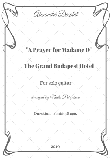 The Grand Budapest Hotel (arr. Nadin Polyakova)