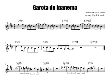 Garôta De Ipanema (arr. Lkmusic)
