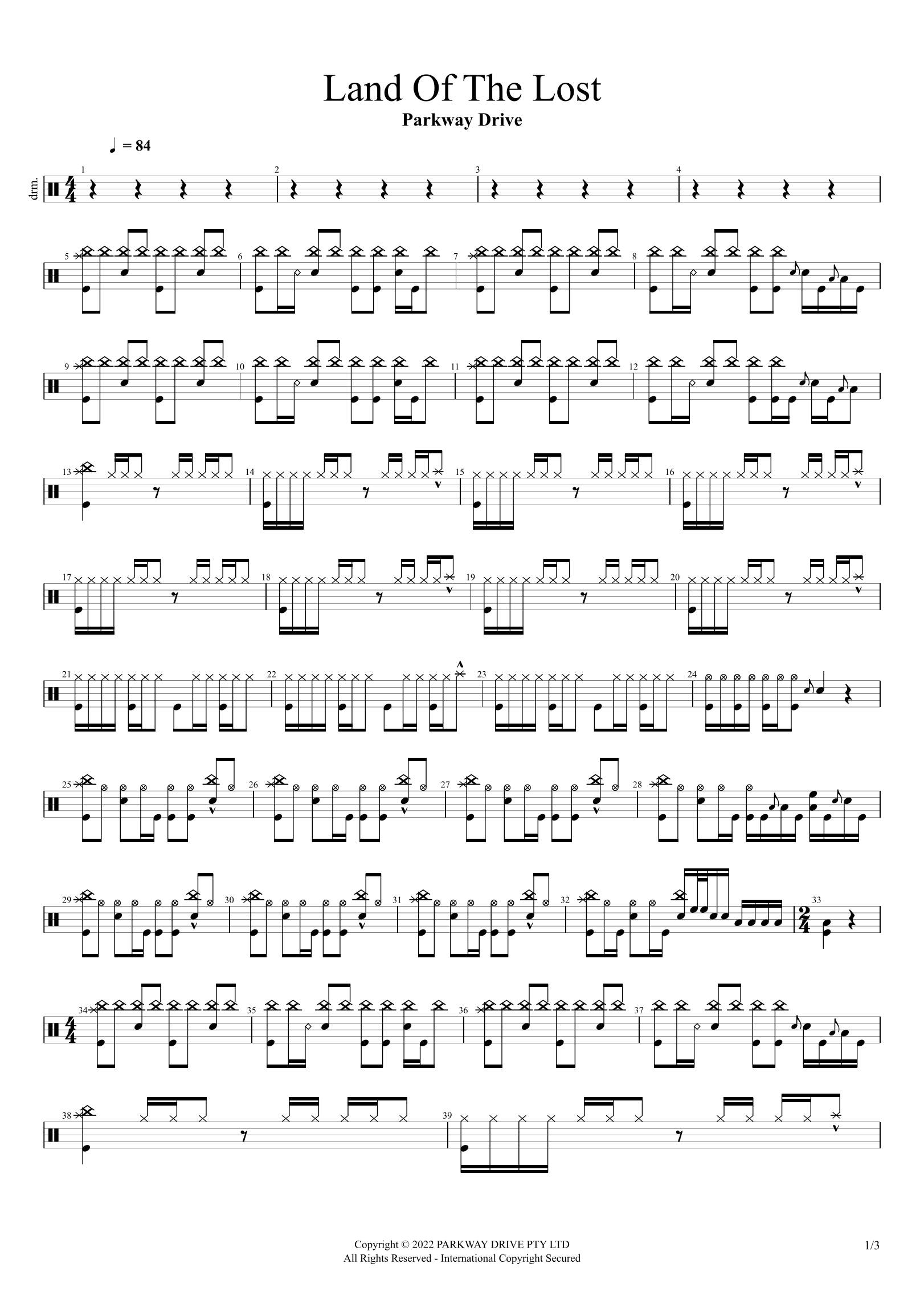 Land Of The Lost (arr. Cyril Mayer)