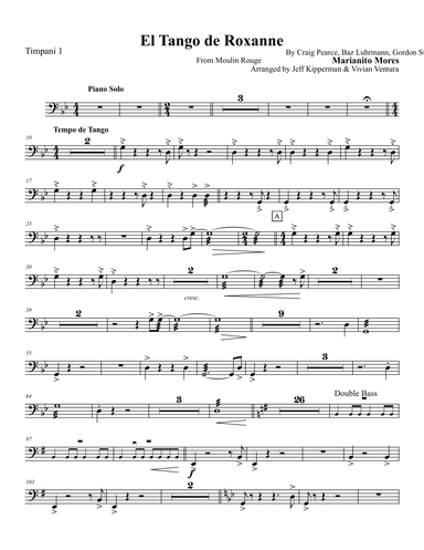 El Tango De Roxanne (arr. Vivian Ventura and Jeff Kipperman)