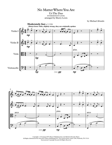 No Matter Where You Are (arr. Sherry Lewis)