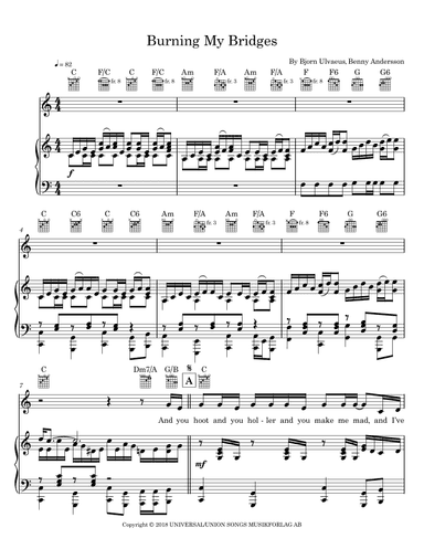 Burning My Bridges (arr. Markowsky Vladimir)