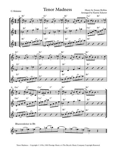 Tenor Madness (arr. Katrin Scherer)