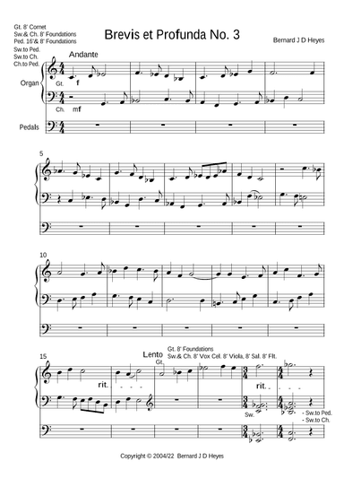 Brevis et Profunda No. 3