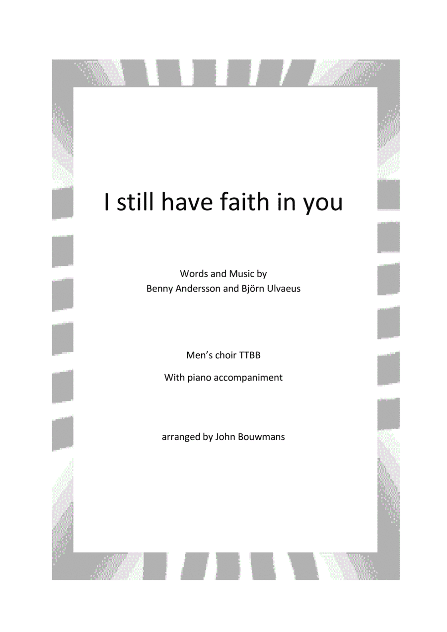 I Still Have Faith In You (arr. John Bouwmans)