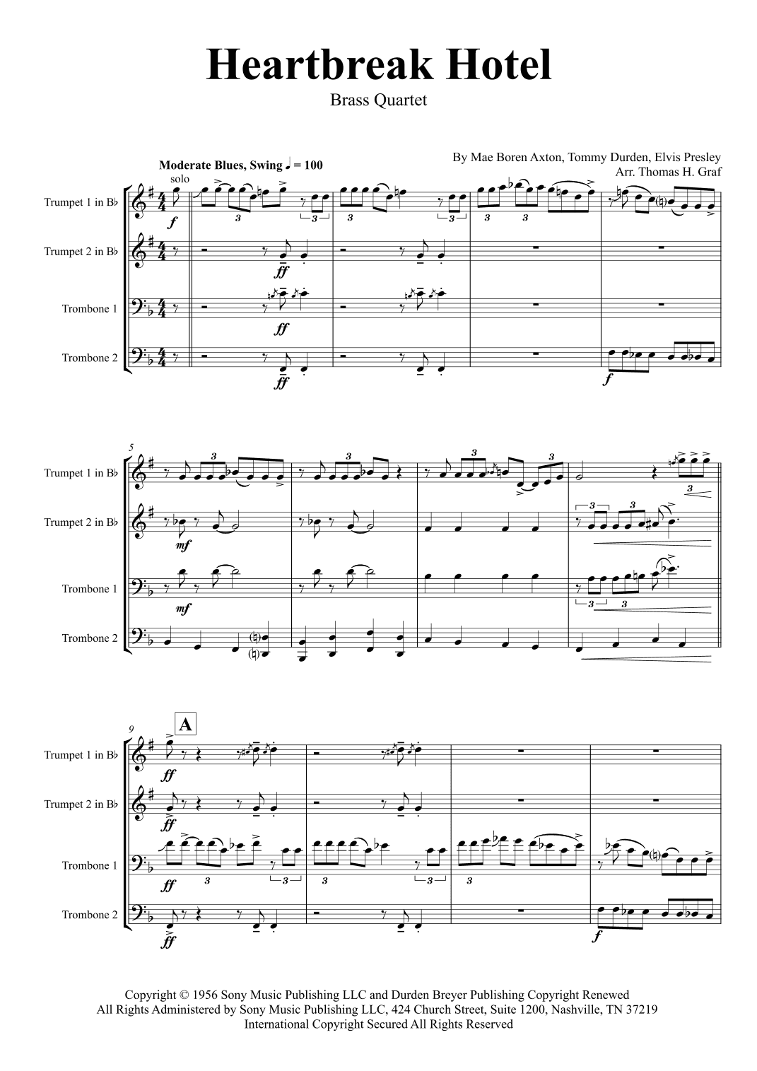 Heartbreak Hotel (arr. Thomas H. Graf)