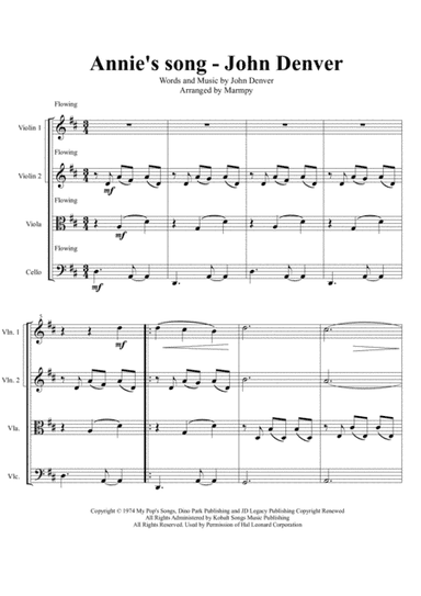 Annie's Song (arr. Marmpy)