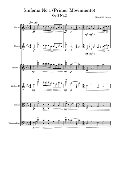 Sinfonía No.1(Primer Movimiento)-Beautiful things Op.2 No.2