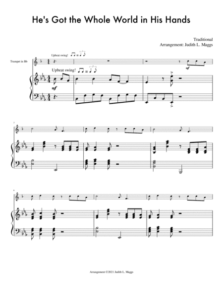 He's Got the Whole World In His Hands (arr. Judith L. Maggs)
