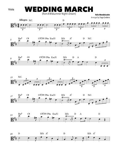 Wedding March (arr. Tiago Cordeiro)