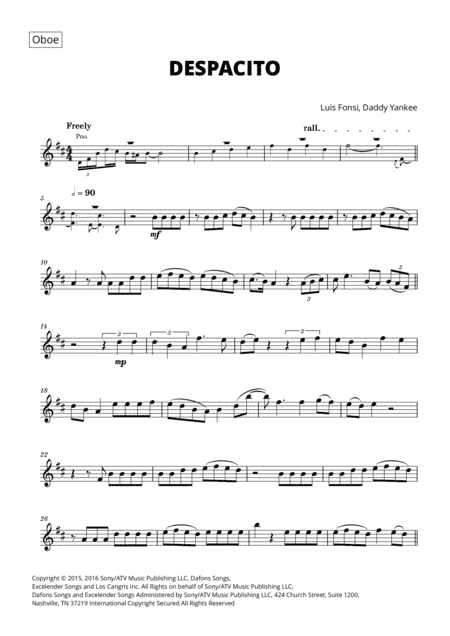 Despacito (arr. Cadenza Editions)