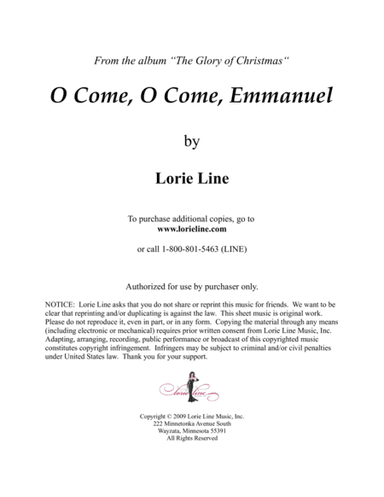 O Come, O Come, Emmanuel (arr. Lorie Line)