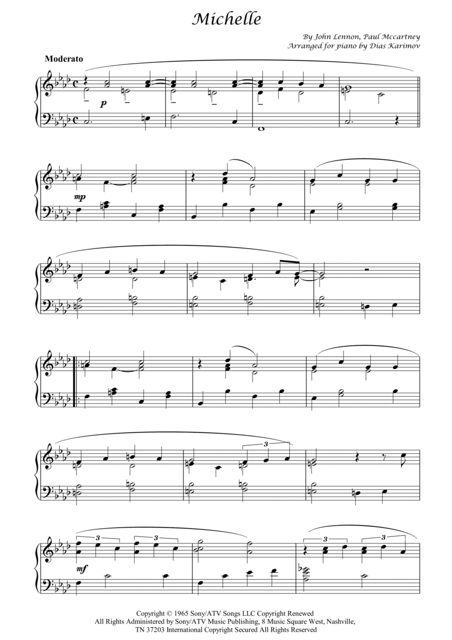 Michelle (arr. Dias Karimov)