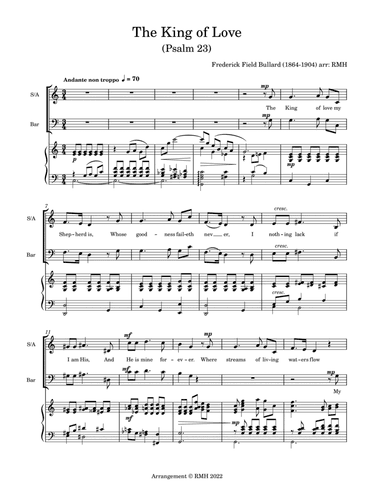 The King of Love (Psalm 23) - SAB (arr. Rachel M Hamilton)