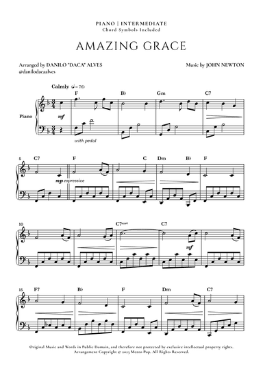 Amazing Grace (arr. Danilo "Daca" Alves)