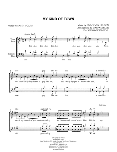 My Kind Of Town (chicago Is) (arr. Dan Wessler)