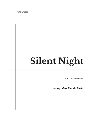 F. Gruber - Silent Night - Piano Easy (arr. Danillo Porto)