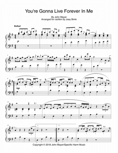 You're Gonna Live Forever In Me (arr. Joey Brink)