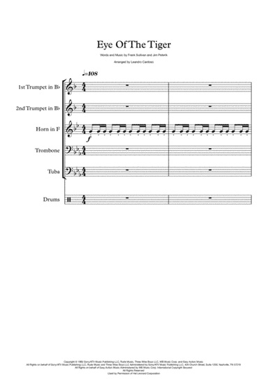 Eye Of The Tiger (arr. Leandro Cardoso)
