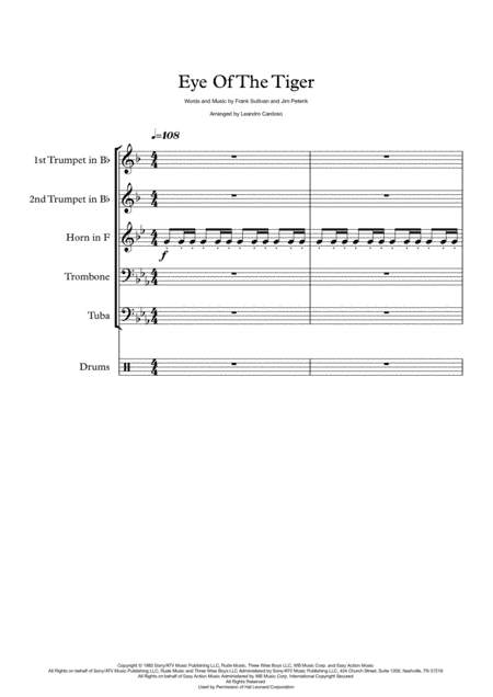 Eye Of The Tiger (arr. Leandro Cardoso)