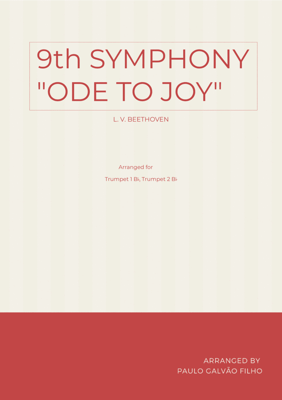 9th SYMPHONY - TRUMPET DUO (arr. Paulo Galvao Filho)