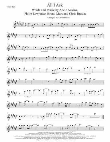 All I Ask (arr. Kevin Busse)