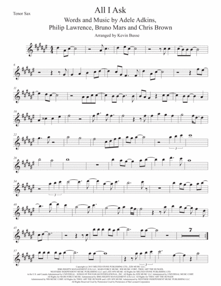 All I Ask (arr. Kevin Busse)