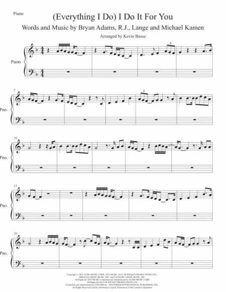 (Everything I Do) I Do It For You (arr. Kevin Busse)