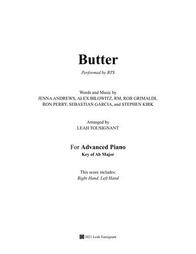Butter (arr. Leah Tousignant)