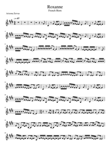 Roxanne (arr. Sean M.)