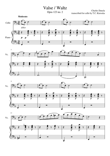 Valse / Waltz opus 123 no. 2 (arr. Tabitha Kierszka)