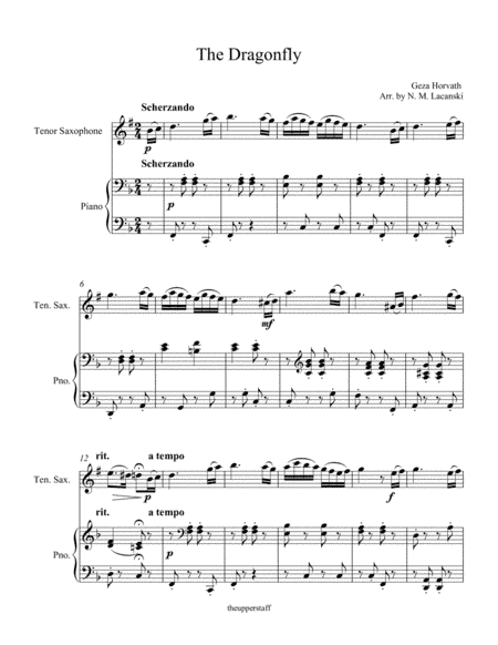 The Dragonfly (arr. Nick Lacanski)