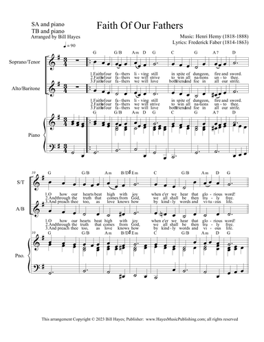 Faith Of Our Fathers (arr. Bill Hayes)