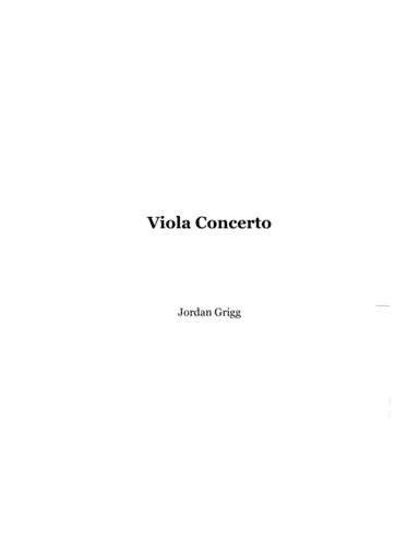 Viola Concerto Score and parts