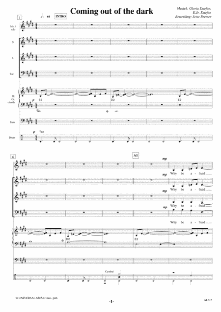 Coming Out Of The Dark (arr. Jetse Bremer)