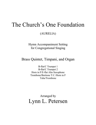 The Church's One Foundation (AURELIA) (arr. Lynn L. Petersen)
