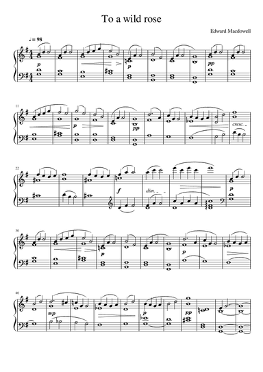 To A Wild Rose (arr. Gianluca Giovannetti)
